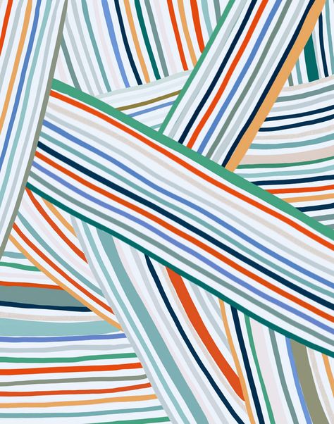 Stripes 2 | Ophelia Pang Striped Pattern Design, Abstract Stripes Pattern, Pattern Design Inspiration Abstract, Ophelia Pang, Stripes Illustration, Stripe Art, Stripes Pattern Design, Scandinavian Pattern, Textil Design