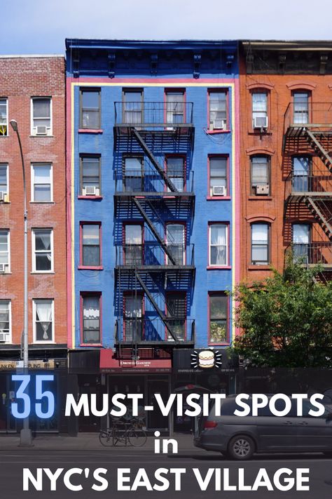 Use this handy neighborhood guide to explore New York City’s historic and charming East Village. #nyc #northamerica #travel Carnegie Hill Nyc, New York East Village, East Village New York, Nyc East Village, New York City Shopping, Village Vibes, Dubai Dolphinarium, Dubai Tickets, New York City Bars