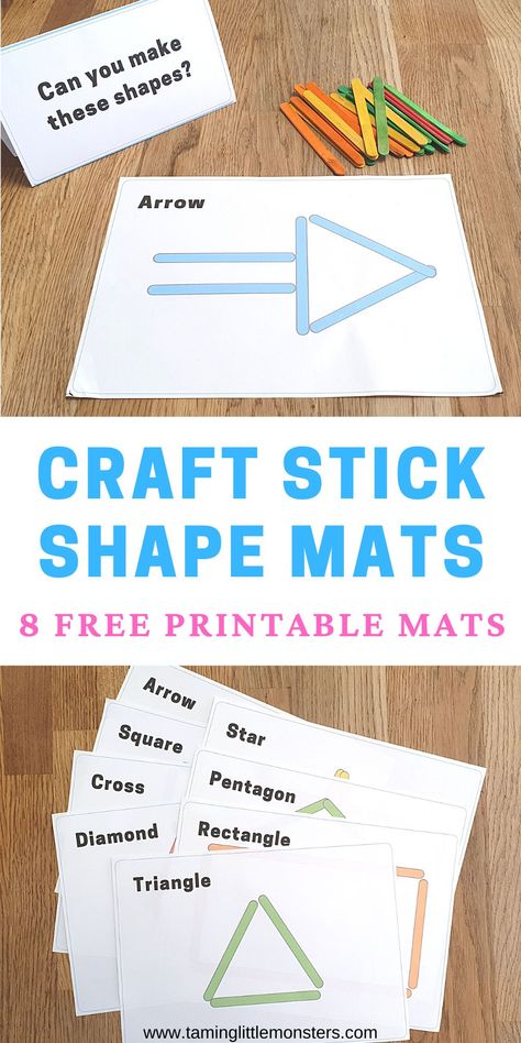 2s Preschool Activities, How To Teach Shapes, Math And Manipulatives For Preschool, Fine Motor Math Activities Preschool, 3's Preschool Activities, Shape Sensory Bin Preschool, Shape Practice Preschool, Math Art Preschool, Preschool Motor Activities