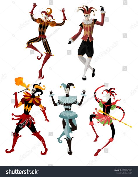 Italian Harlequin, Mime Art, Medieval Jester, Harlequin Clown, Harlequin Costume, Jester Clown, Renn Faire, Clown Art, Clown Clothes