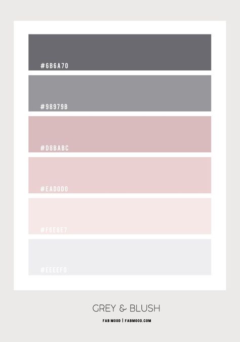 Colour Ideas For Bedroom, Bedroom Mauve, Mauve Colour, Scandinavian Style Bedroom, Shades Of Mauve, Bilik Idaman, Bedroom Colour Palette, Ideas For Bedroom, Blush And Grey