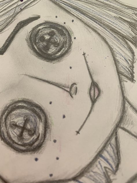 Coraline With Button Eyes Drawing, Coraline Drawing Aesthetic, Halloween Eye Drawing, All Eyes Are On You, Weird Drawing Aesthetic, Art Sketches Scary, Halloween Eyes Drawing, Easy Sketch Drawings Pencil, Surrealist Eye Drawing