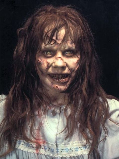So... I kinda want to be the exorcist girl... I'm throwing a party so go big or go home lol A Serbian Film, Scary Maze, The Exorcist 1973, Linda Blair, Good Night Funny, Horror Makeup, Scary Faces, Special Effects Makeup, The Exorcist