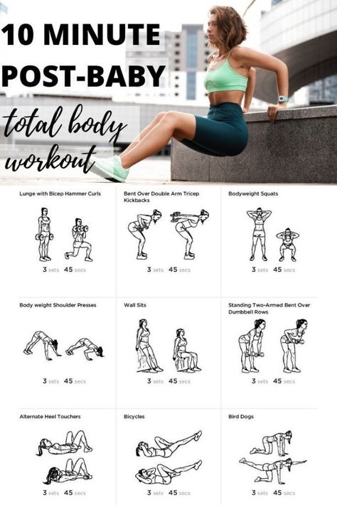 Don't have a lot of time then try this 10-minute full body post-baby workout to help you burn calories, build strength and lose weight. #postbabyweightloss #weightlos #weightlosstips Full Body Workout Postpartum, Gym Workouts Postpartum, Arm Workout Postpartum, Free Postpartum Workout Plan, Postpartum Weight Training, 4 Month Postpartum Workout, Post Partum Exercise Routine, Postpartum Workout Challenge, Lose Upper Body Weight Women