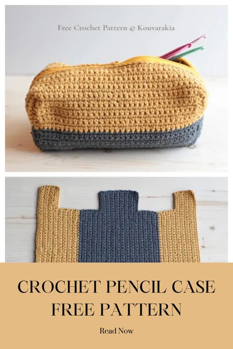 Organize your crochet hooks and school supplies with our free crochet pencil case and hook holder pattern. This practical and stylish project is perfect for crafters and students alike. Create a unique accessory that keeps your essentials in one place. Get started on this fun and functional DIY today! #CrochetPencilCase #HookHolder #FreePattern #DIYCrafts Amigurumi Patterns, Easy Crochet Pencil Pouch, How To Crochet A Hook Case, Crochet Zipper Pencil Case, Pencil Pouch Crochet Pattern, Crochet Patterns Pencil Case, Diy Crochet Pencil Case, Crochet Pattern Pencil Case, Pencil Pouch Crochet Free Pattern