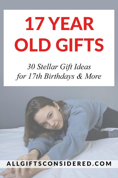 No matter if it’s their birthday, Christmas, or any celebration – these gifts are perfect for any 17 year old! Check this list out to find the perfect gift 17th Birthday Gift Ideas, 17th Birthday Ideas, 17th Birthday Gifts, Cool Gifts For Teens, Cute Birthday Gift, 17th Birthday, Old Christmas, Birthday List, Best Gift Ideas