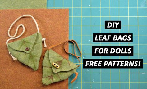 Tutorial with FREE patterns!  https://kelibudesign.com/diy-leaf-bag-for-dolls-free-patterns-included/ Couture, Diy Leaf, Fairy Pouch, Leaf Bag, Video Notes, Fairy Elf, Diy Leaves, Diy Props, Diy Dolls