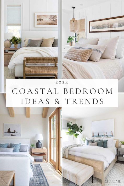 Modern Coastal Bedroom Ideas and Trends for 2024 – jane at home Coastal Wicker Bedroom, Coastal King Platform Bed, Master Bedrooms Coastal Style, Spanish Coastal Bedroom, Modern Beach House Decor Coastal Style Bedroom, Modern Coastal Transitional, Natural Wood Furniture Bedroom, California Casual Decor Master Bedrooms, Modern Coastal Interior Design Master Bedrooms