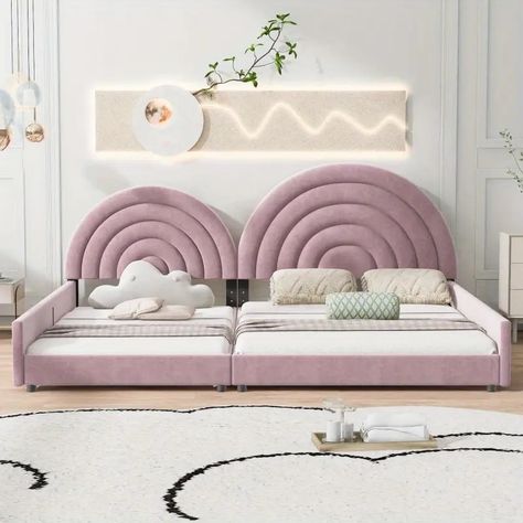 Double Bed + Fully Padded Platform Bed Semicircular - Temu Teenager Bedroom, Butterfly Bedroom, Bed Frame Sets, Litle Girls, Magical Furniture, Kids Interior Room, Full Platform Bed, Platform Bed With Storage, Princess Room