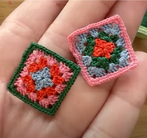 How to Make a Micro Crochet Granny Square | CupofCoffeeCrochet's Micro Crochet Earrings / The Beading Gem Earring Patterns Free, Micro Crochet Earrings, Crochet Bookmarks Free Patterns, Granny Square Blanket Tutorial, Granny Square Pattern Free, Crochet Flower Squares, Granny Square Haken, Crochet Baby Blanket Beginner, Micro Crochet