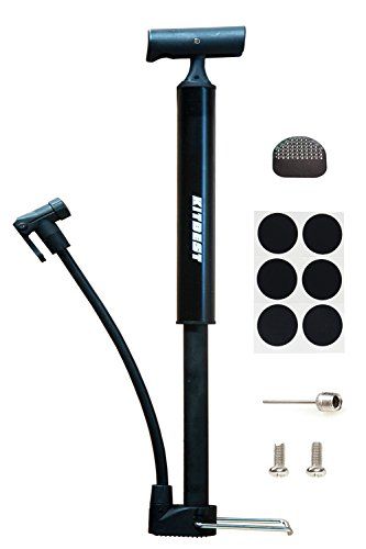 Bike Pump Kitbest Aluminum Alloy Portable Bike Floor Pump Mountain Road Hybrid  BMX Bike Tire Pump Floor Bicycle Air Pump Compatible with Presta  Schrader Valve  Sports Ball Black ** Continue to the product at the image link. Computer Fashion, Bicycle Pumps, Bicycle Pump, Ball Pump, Bike Pump, Bmx Bike, Rv Accessories, Cool Bike Accessories, Bicycle Tires