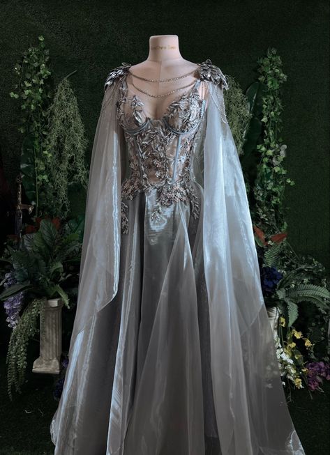 Medieval Wedding Dress Princesses, Ethereal Dress Goddesses, Elf Wedding Dress, Viking Wedding Dress, Midevil Dress, Fae Dress, Victorian Dress Gown, Wedding Dress Fantasy, Goddess Wedding Dress