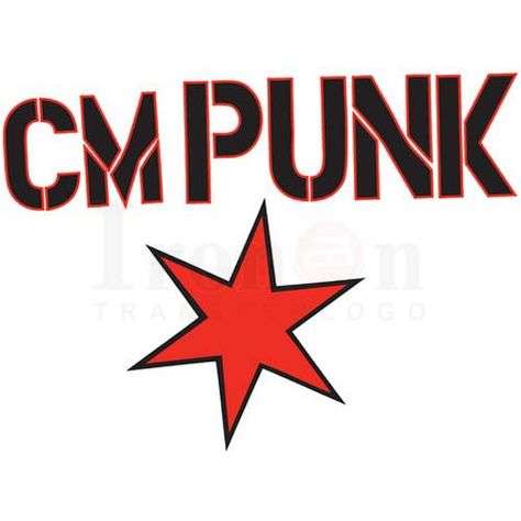 Logos, Cm Punk Logo, Punk Font, Wrestling Party, Punk Logo, Wwe Logo, Cm Punk, Star Logo, Wwe Wrestlers