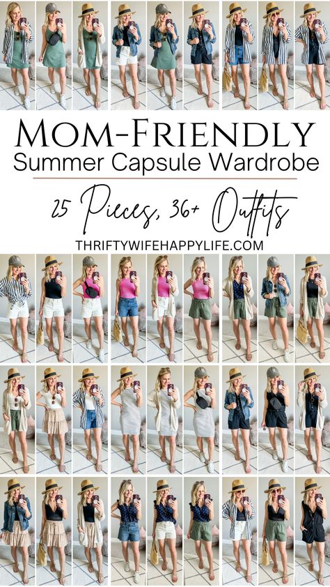 Mom Outfits Spring, Mom Style Summer, Capsule Wardrobe Mom, Casual Mom Style, Capsule Wardrobe Women, Skirts Floral, Outfits Sommer, Spring Summer Capsule Wardrobe, Mom Wardrobe