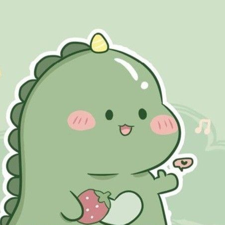 Cute Dinosaur Profile Picture, Kawaii, Dinosaur Pfp Aesthetic, Dinosaur Icons Aesthetic, Dino Aesthetic Icon, Kartun Dino, Gambar Dino, Dino Lucu, Foto Dino