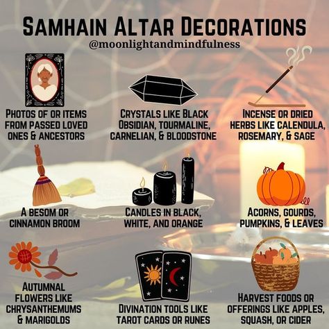 Rosario, Wiccan Samhain, Autumn Witchcraft, Samhain Decor, Witchy Holidays, Samhain Ideas, Witch Holidays, Autumnal Equinox Celebration, Personal Rituals