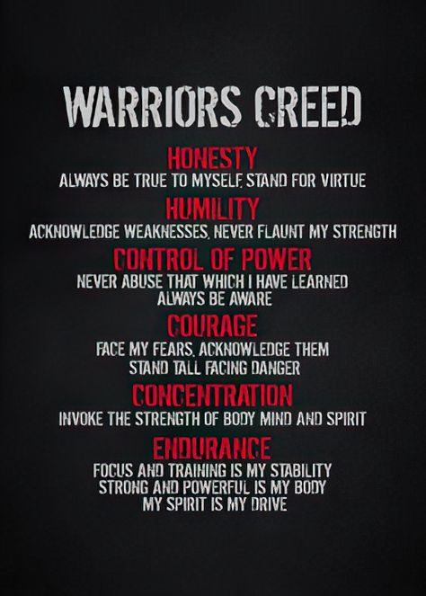 warriors creed poster Creed Poster, Spartan Quotes, Healthy Man, The Stoics, Warrior Quotes, Motivational Pictures, Godly Man, Son Of God, God Loves Me