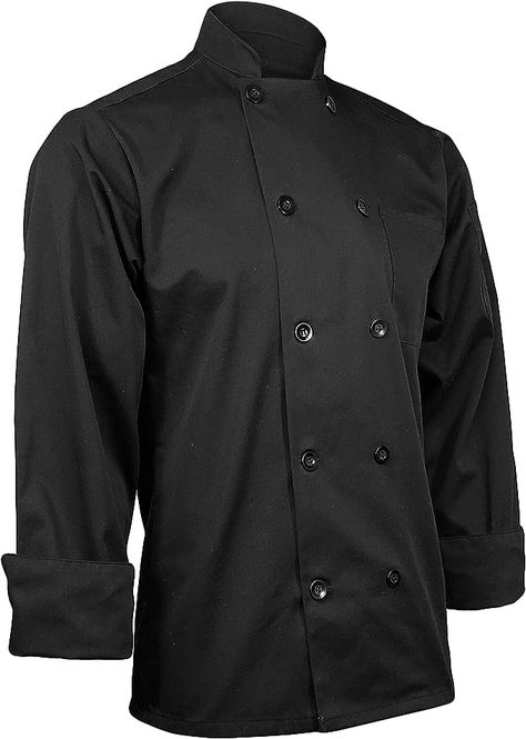 Amazon.com: ChefsCloset Personalized Black Embroidered Chef Coat Customized Chef Jacket XX-Large: Clothing, Shoes & Jewelry Online Cooking Classes, Chef Shirts, Culinary Techniques, Chef Uniform, Chef Clothes, Chef Coat, Kid Experiments, Culinary School, Cooking School