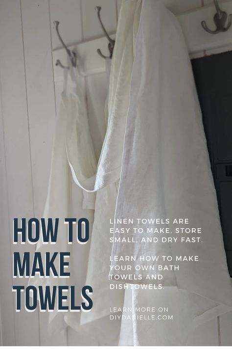 Linen Towels Diy, Towel Pattern Sewing, Diy Bath Towels, Diy Hand Towels, Soften Towels, Linen Towels Bathroom, Hand Towels Diy, Diy Comforter, Small Guest Room