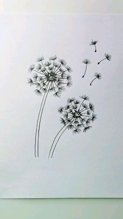 Easy Plant Doodles in 2022 | Flower drawing, Drawings, Dandelion drawing Easy Plant Doodles, Draw Dandelion, Plant Doodles, Cat And Dog Tattoo, Dandelion Drawing, Easy Flower Drawings, Doodle Art Flowers, Easy Love Drawings, Flower Drawing Tutorials