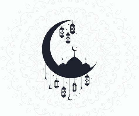 Eid Mubarak Moon with Islamic design Islamic symbol. Eid Mubarak Logo Design Vector. Islamic Symbols Design, Islamic Logo Design, Eid Mubarak Logo, Motivational Speech For Students, Islamic Symbols, Eid Design, Islam Symbol, Moon Logo, Motivational Speech