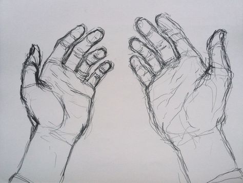 Hands sketch Hands Drawing Reaching Out, Hand Sketches Reference, Hands And Arms Drawing, Hand Holding Hand Drawing, World In Hands Drawing, Expressive Hands Drawing, Hand Drawing Reaching Out, Hands First Person View Drawing, Open Hands Sketch