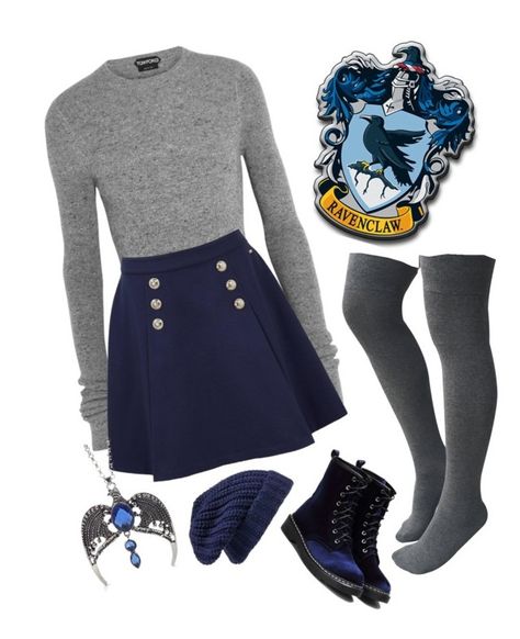 "Ravenclaw" by closhadow ❤ liked on Polyvore featuring Tom Ford, Tommy Hilfiger and Hinge Ravenclaw Outfit, Kule Ting, Hogwarts Outfits, Harry Potter Baby Shower, Baby Mode, Outfit Polyvore, Mode Kawaii, Nerd Fashion, Harry Potter Outfits