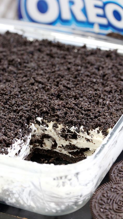 Frozen Oreo Dessert, Oreo Layer Dessert, Oreo Dessert Easy, Dessert Oreo, Resipi Kek, Frozen Summer, Berbuka Puasa, Quick Dessert Recipes, Layered Desserts