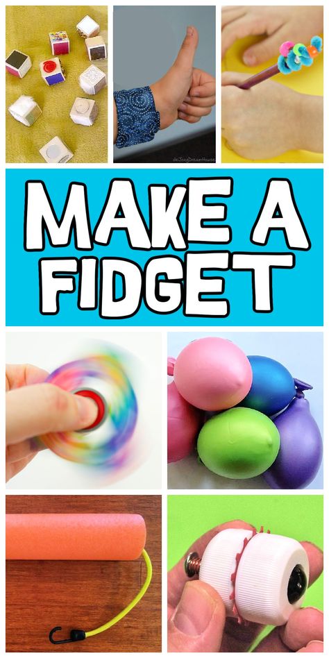 12 Fun DIY Fidget Toys for Kids | Kids Activities Blog Sensory Activities For Older Kids, Handmade Fidget Toys, Figit Toys Homemade, Diy Fidgets For Kids, How To Make Fidget Toys, Home Made Fidget Toys, Calming Activities For Kids, Fidget Diy, Diy Fidgets