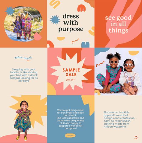 Kids Branding Design, 블로그 디자인, Kids Graphic Design, Kids Social Media, Social Media Branding Design, Kids Web, Kids Logo Design, Kids Clothing Brands, Social Media Campaign