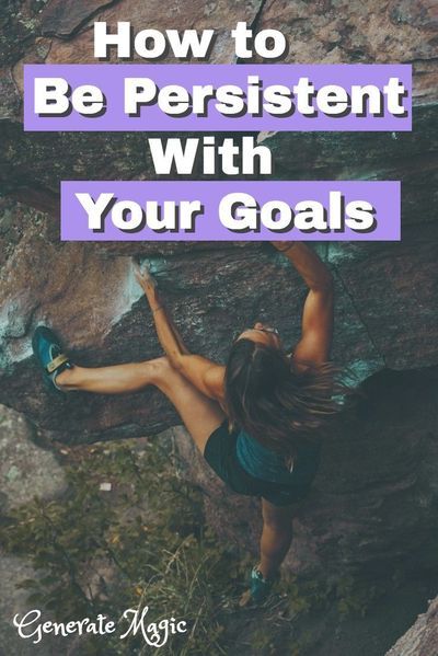 Do you find yourself quickly growing frustrated when taking on a new skill or workout routine? Or do you have a goal you've been pursuing for years but still haven't achieved the results you've desired? Discover how to be persistent with your goals -- even when the finish line looms. | persistence | achieving goals | momentum | stay focused | progress not perfection | overcoming obstacles | new habits | new fitness journey | How To Be Persistent, Staying Focused On Goals, New Habits, Overcoming Obstacles, Success Habits, Progress Not Perfection, Positive Habits, Goal Planning, Achieving Goals