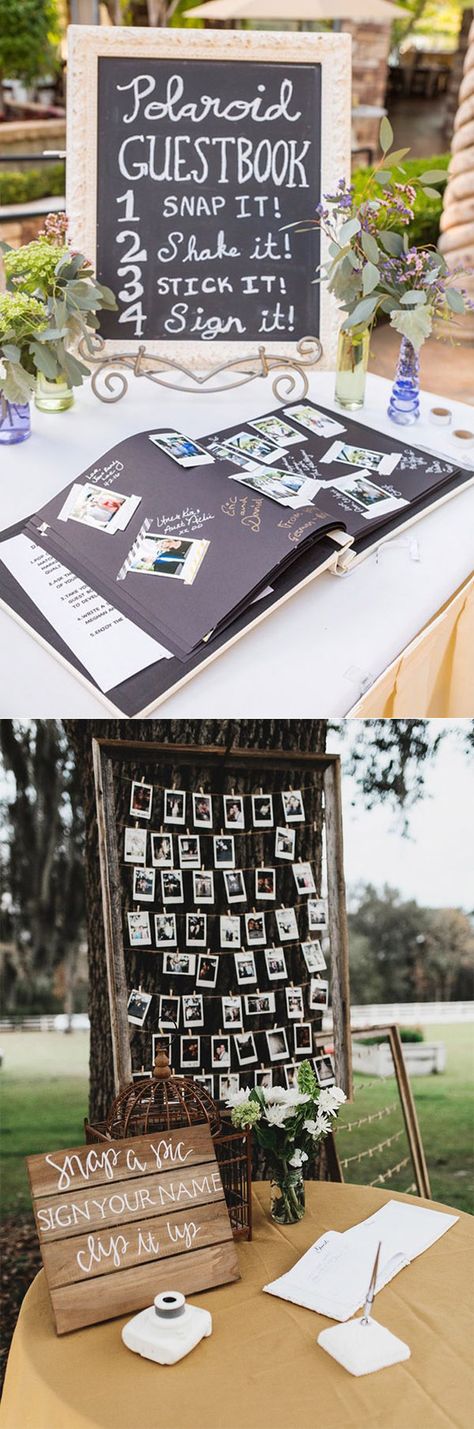 Idéer, gästbok Guest Books, Traditional Wedding Guest Book, Polaroid Wedding, Photo Guest Book Wedding, Photo Guest Book, Wedding Guest Book Alternatives, Nontraditional Wedding, 50th Wedding Anniversary, Guest Book Alternatives