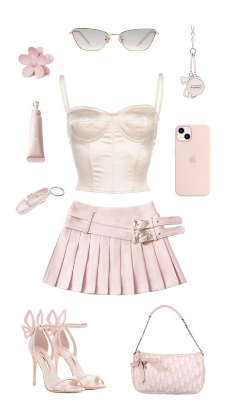 closet, outfit, style Influencer Closet, Preppy Chic Outfits, Cute Everyday Outfits, Really Cute Outfits, Pink Outfits, Fashion Fits, Cute Summer Outfits, Kpop Outfits, Teen Fashion Outfits