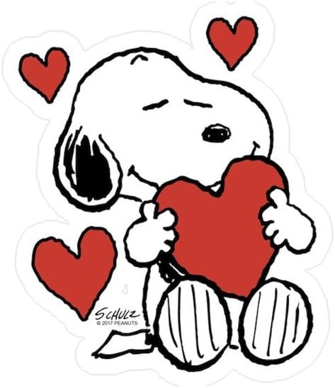 Amazon.com - CafePress Snoopy Valentine's Day Small Die Cut Sticker, 3"x4" Matte Finish Snoopy Und Woodstock, Snoopy Valentine's Day, Snoopy Valentine, Valentine Stickers, Embroidery Download, Snoopy Pictures, Snoopy Quotes, Snoopy Love, Canvas Photo Prints