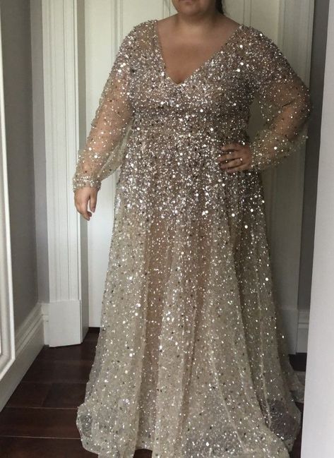 Evening Gown Wedding, Plus Wedding Dresses, Plus Size Sequin, Plus Size Wedding Gowns, Plus Size Gowns, Braut Make-up, Plus Size Formal Dresses, Evening Dresses Plus Size, فستان سهرة