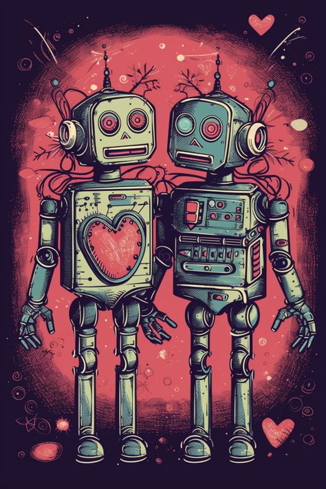 From the ROBOLOVE series: Against all odds, they found love. Created by Vellectrum using Midjourney Beauty, Iphone, Beauty Iphone Wallpaper, Against All Odds, Iphone Wallpaper, Created By