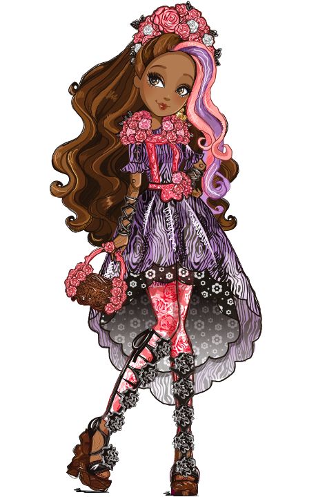 Kitty Cheshire, Cerise Hood, Cedar Wood, Holly O’Hair and Briar Beauty. Spring Unsprung. Profile arts Wood, Spring Unsprung, Ever After High, Cedar Wood, Monster High, Ever After