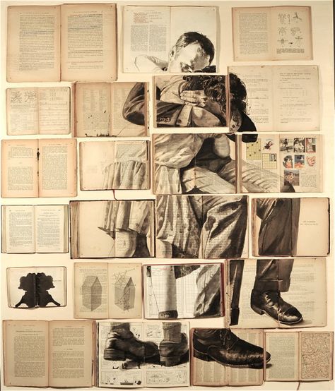 Old Books, Kunst Collages, Art Du Collage, Instalation Art, Creative Books, Viria, Beautiful Collage, A Level Art, Russian Artists
