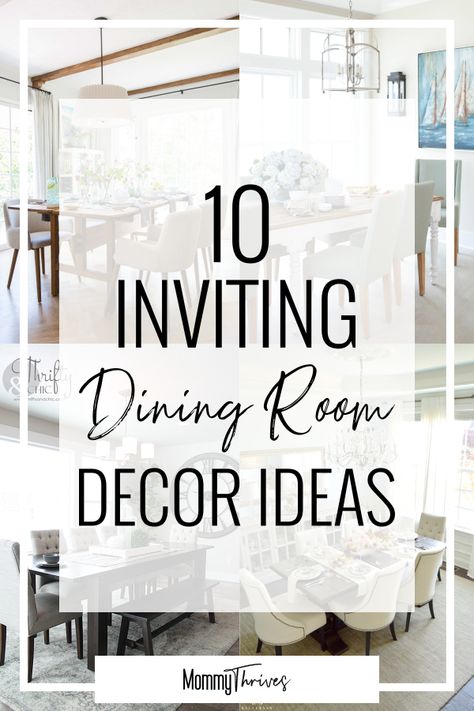 Dining Room Decor Ideas For Formal Dining Rooms - Modern Dining Room Decor Ideas - 10 Inviting Dining Room Decor Ideas #diningroom #homedecor #diningroomdecor #farmhousedecor #beachdecor #moderndecor #traditionaldecor #dining #decorating Dining Room Decor Ideas On A Budget, Dining Room Decor Transitional Interior Design, Small Casual Dining Room Ideas, Amazon Dining Room Decor, Dining Room Themes, Timeless Dining Room Decor, Dining Room Ideas Boho, Dining Room Wall Decor Ideas Modern, Small Formal Dining Room Ideas