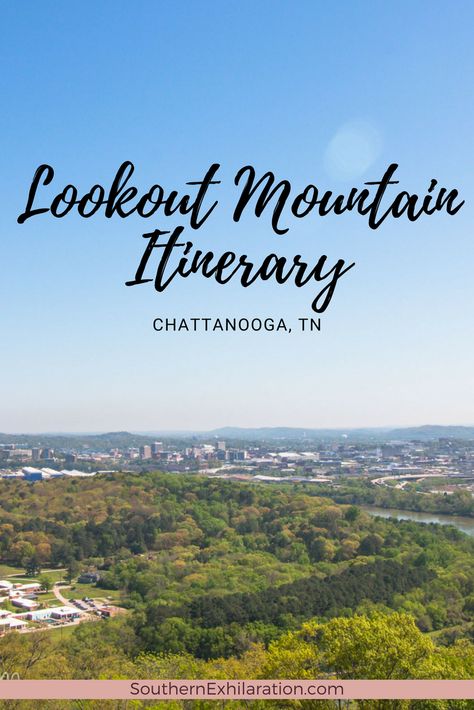 Plan your visit to Chattanooga's Lookout Mountain with this suggested itinerary. Chattanooga Itinerary, Chattanooga Tennessee Restaurants, Tennessee Camping, Lookout Mountain Chattanooga, Lookout Mountain Georgia, Lookout Mountain Tennessee, Tennessee Road Trip, Ruby Falls, Mountain Trip
