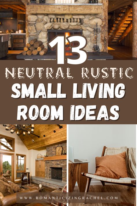 neutral rustic living room Cozy Cabin Living Room, Woodland Living Room, Rustic Living Room Decor Ideas, Log Cabin Living Room, Cabin Living Room Decor, Rustic Farmhouse Living Room Decor, Rustic Living Room Decor, Family Friendly Living Room, Rustic Family Room