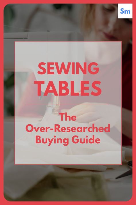 In this sewing table buying guide, you will discover: the three basic questions to ask yourself BEFORE you start shopping; how to evaluate table options; and reviews of 11 different sewing cabinets and tables, including standing sewing tables. | sewing table ideas | sewing desk ideas | sewing areas for small spaces | sewing workspace | sewing corner ideas | sewing tables ideas work stations | sewing studio ideas | sewing room furniture | sewing cabinet | sewing cabinets and tables Sewing Room Tables Work Stations, Sewing Cabinets And Tables, Sewing Room Table Work Stations, Corner Sewing Table, Sewing Corner Ideas, Sewing Cabinets Ideas Work Stations, Sewing Tables Ideas Work Stations, Sewing Desk Ideas, Sewing Machine Table Ideas