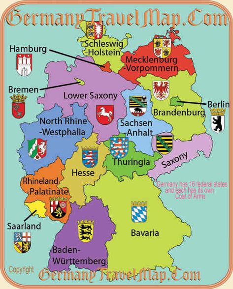 I Love Charts — Germany has Länder for Jens Germany Travel, Genealogy Map, German Heritage, Germany Map, Travel Map, Family Genealogy, Bavaria Germany, Travel Maps, Historical Maps