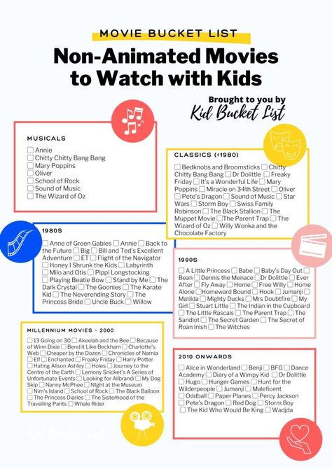 Movies To Watch With Kids, Akeelah And The Bee, Hunt For The Wilderpeople, The Muppet Movie, Bedknobs And Broomsticks, Mrs Doubtfire, Bend It Like Beckham, Good Movie, Miracle On 34th Street