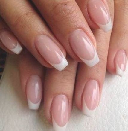 Nails art french ballerina 53 Ideas #nails Acrylic Nails Coffin Ombre, Ongles Gel French, French Manicure Nails, French Tip Acrylic Nails, Ombre Acrylic Nails, White Acrylic Nails, French Acrylic Nails, Nagel Inspo, Coffin Shape Nails