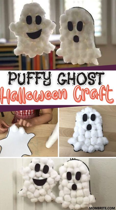 Veselý Halloween, Ghost Craft, Dekorasi Halloween, Ghost Crafts, Halloween Crafts Preschool, October Crafts, Halloween Arts And Crafts, Halloween Crafts For Toddlers, Toddler Arts And Crafts