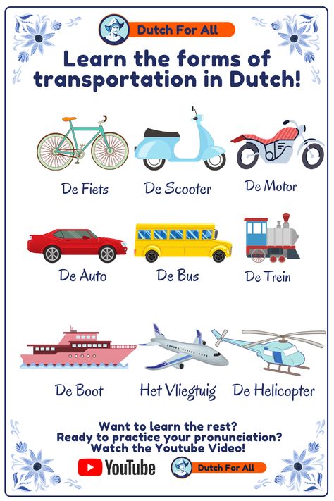 Learn Dutch Netherlands, Dutch Vocabulary Words, Learn Dutch Language, Dutch Language Learning, Dutch Learning, Dutch Vocabulary, Dutch Phrases, Netherlands Language, Dutch Netherlands