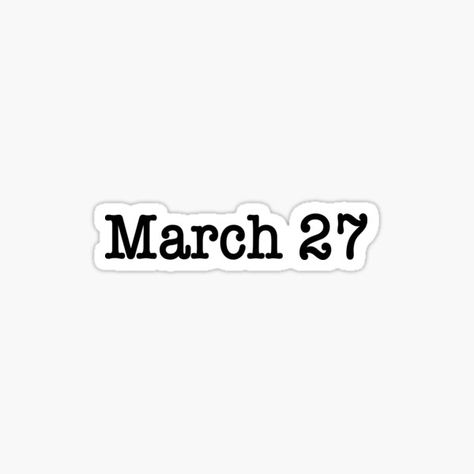 March 27 • Millions of unique designs by independent artists. Find your thing. 27 March Birthday, The North Face, Logos, March Birthday, March 27, Days Of The Year, North Face Logo, The North Face Logo, Retail Logos