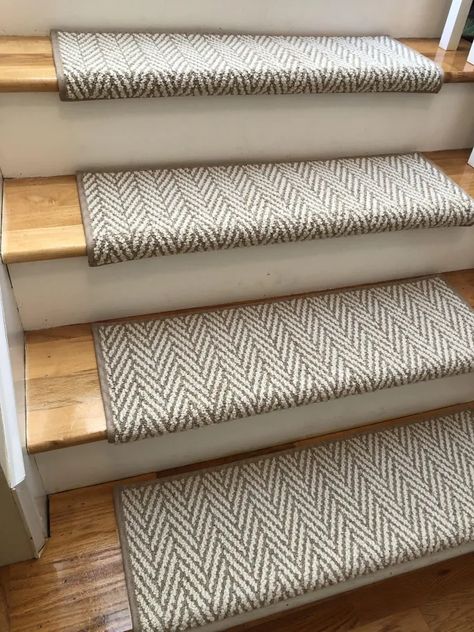 Bullnose Carpet Stair Treads, Carpet Treads, Stairs Renovation, Carpet Stair Treads, Candle Topper, Staircase Makeover, Stair Tread, Basement Stairs, Diy Stairs