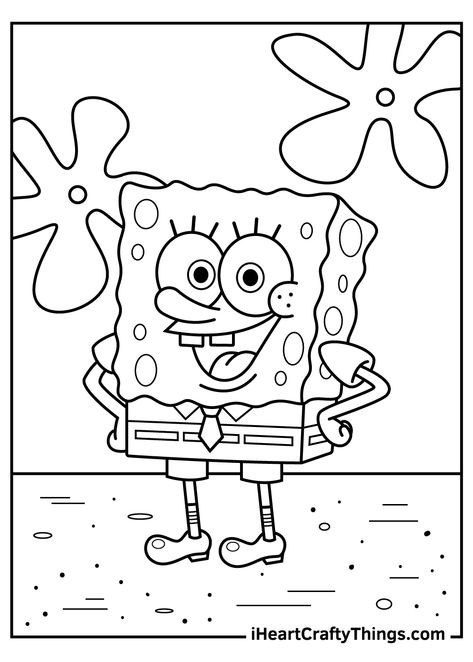 Spongebob Coloring Pages, Spongebob Coloring, Fargelegging For Barn, Printable Colouring Pages, Coloring Pictures For Kids, Free Kids Coloring Pages, Kindergarten Coloring Pages, سبونج بوب, Summer Coloring Pages